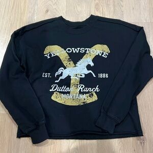 Yellowstone cropped sweatshirt XS